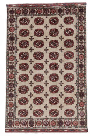 Kazak Ariana Teppich Handgeknüpft 199X305 Braun/Schwarz Afghanistan