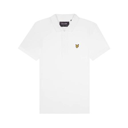 Lyle & Scott Slim Stretch Regular Fit Polo Shirt , Wit , Heren , Maat: M