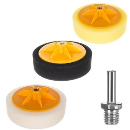 3-Pack - Poleringssvampar för Borrmaskin