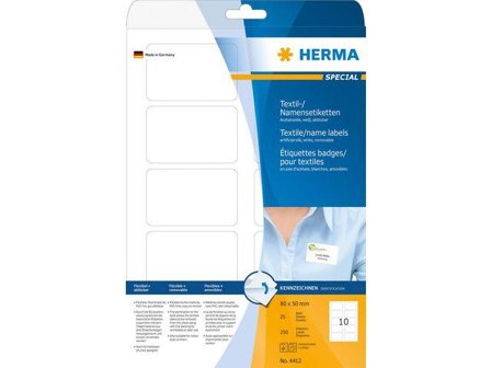 Herma Special - etiketter til navneplater - 250 stk - 50 x 80 mm