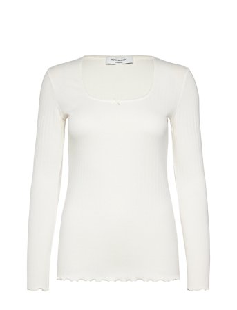 Rwbelmo Ls T-Shirt Cream Rosemunde