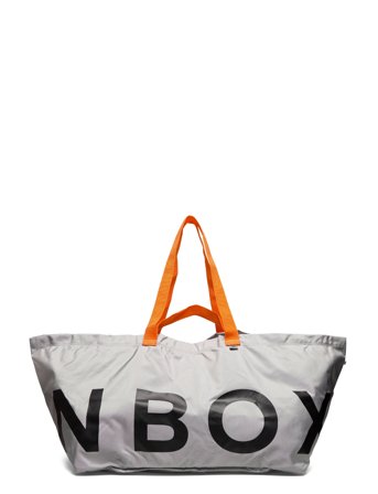 Over D Tote Bag Grey IAMRUNBOX