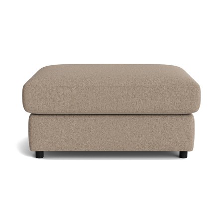 Oasis Pouf Hocker Montreal Dunkelbeige, moderner Stil, hochwertige Nozag-Federung, komfortabler Polsterhocker für Ihr Zuhause, 44cm.