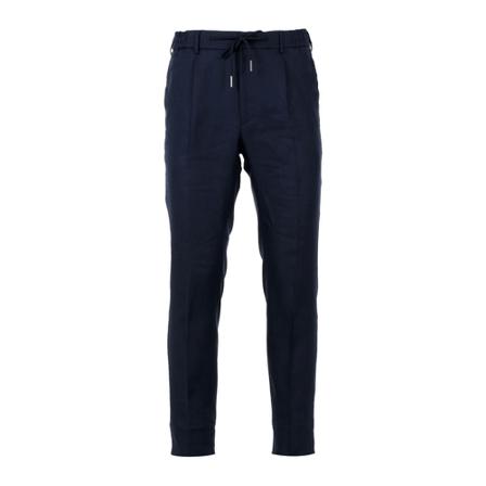 Tagliatore, Trousers Blauw, Heren, Maat:S,linnen