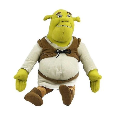 Mjukdjur med Shrek-monster i tecknad stil, mjukt gosedjur, docka, födelsedagspresent till barn, ny