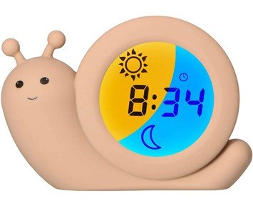 Alecto Baby Sleep trainer - Night Light Alarm Clock (BC110BE SIMON) - Sömntränare som lär ditt barn när det är dags att gå upp