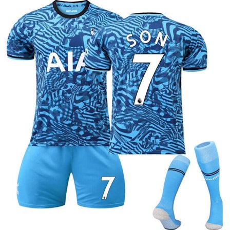 Nya Pojkar Barn Barn Fotboll Kit Kort Skjorta Socka Set Fotboll