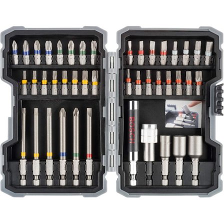 Sett med 43 profesjonelle skrutrekkerbits og piper (tilbehør til elektriske driller)