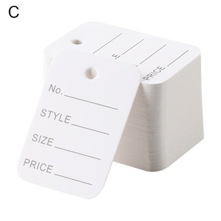 500/1000ST Prislappar Klädetikett