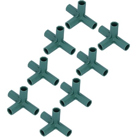 8 st 4-vägs Vinkelkontakt 16mm Växtstöd Stak Koppling C