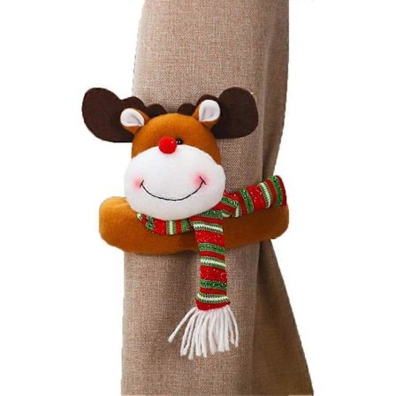 Jul gardin spänne spänne Jultomte snögubbe ornament söta gardin ornament tecknad gardin