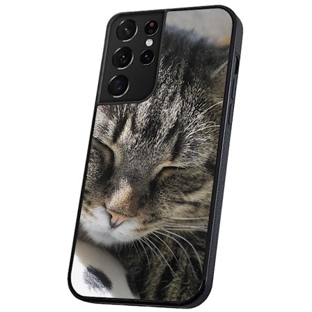 Samsung Galaxy S21 Ultra - Kuoret/Suojakuori Nukkuva Kissa