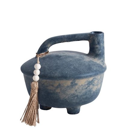 Keraaminen maljakko 18x17x16cm, Antrasiitinbeige