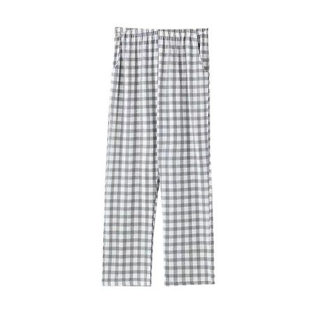 Dam Pyjamasbyxor, Casual Långa Pyjamas Loungebyxor Med Ficka