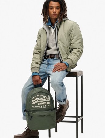 Superdry Heritage Montana - Khaki green - ONE SIZE
