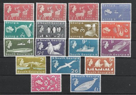 South Georgia 1963 - MICHEL 9 -23 - Postfrisk/Ubrugt