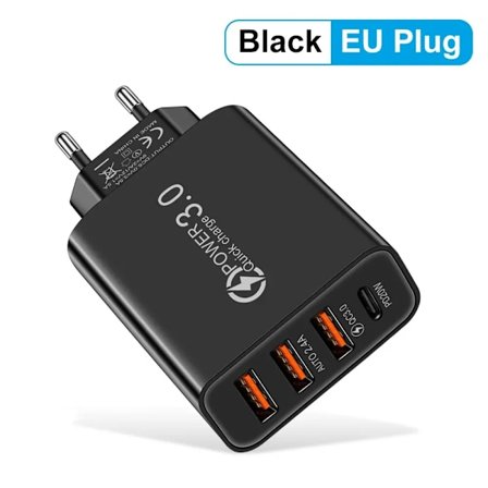 Total 20W Multiport Väggladdare USB PD Adapter för Xiaomi iPhone 13 12 för Samsung Mobiltelefon Pluggladdning