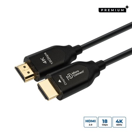 MicroConnect Premium HDMI-kabel med Ethernet - 20 m