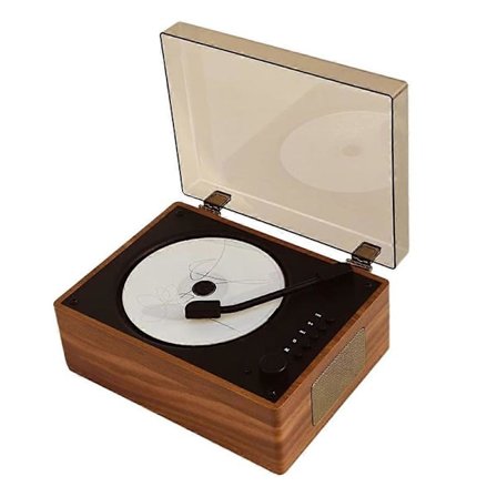 Retro CD-soitin Ladattava Tuki CD BT USB 3,5 mm AUX Kannettava C