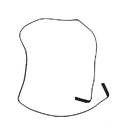 "LCD-skärm Mellanram Gummi Kantring för Macbook Pro Air 13' A2159" (FMY)