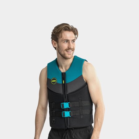 Kamizelka do sportów wodnych JOBE Neoprene Vest Men 50N Real Teal, Medium (65 - 75 kg) - Jachtowa