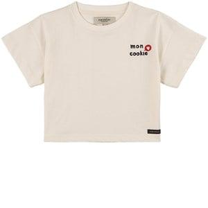 A Monday in Copenhagen Butter Cream Nynne Cropped T-Shirt 8 Years - Tops - 8 years - White