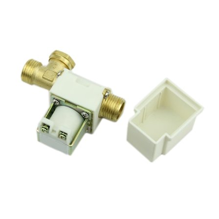 Varm 24V for DC Elektrisk Solenoidventil for Vann Luft N/C 1/2" Normalt Lukket