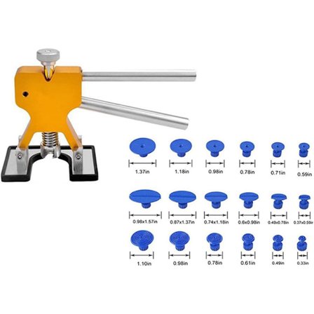 Bilkarosseri reparationssæt til reparation af hagelskader og fjernelse af buler i biler 19-delt værktøj '-FY