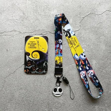 The Nightmare Before Christmas ID-kort Holder Tegneserie Jack Skellington Sally Print Bus Case med Strop