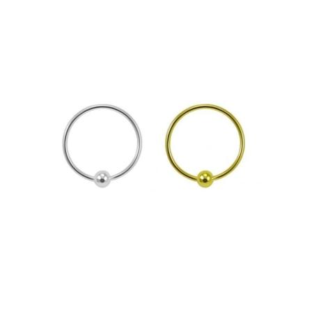 925 Sterling Silver näspiercing m.m. 22G=0.6mm/ 6~12mm.Ø