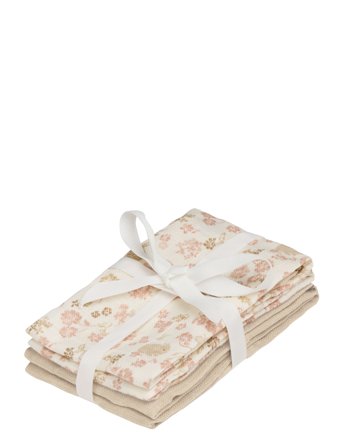 Cam Cam Copenhagen Wash Cloth, 4 Pack - Gots - Pink - ONE SIZE