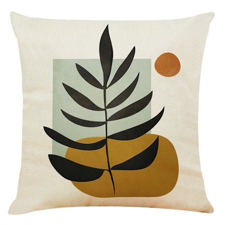 Enkel boligindretning maleri bomuld og hør kram pudebetræk kreativt liv hjem sofa pude 45*45cm