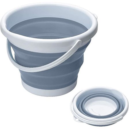 Sammenklappelig silikone plastik spand, pladsbesparende spand til