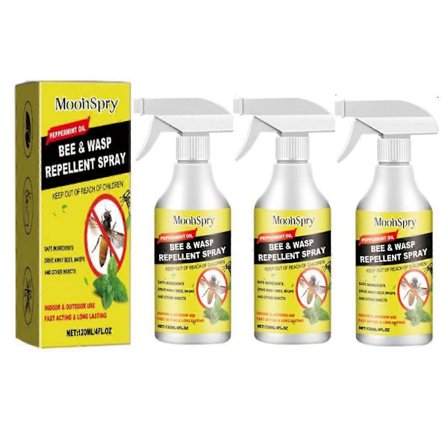 1-3 stk. Bi- og hvepseafvisende spray, hvepsespray med naturlige plantebaserede pebermynteolier, bispray
