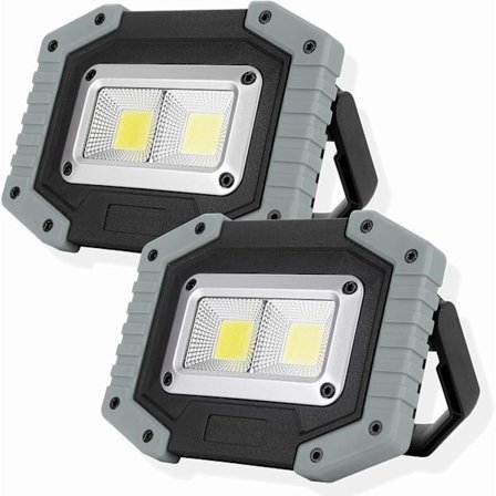 Arbeidslys oppladbart LED arbeidslys bærbar flomlys COB wa