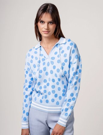 Ivo Nikkolo Viscose-Blend Knit, Karlo - Blue - S