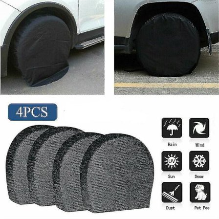 4-pack vattentäta däcköverdrag för reservhjul, släpvagn, husbil, rostskydd för däck.