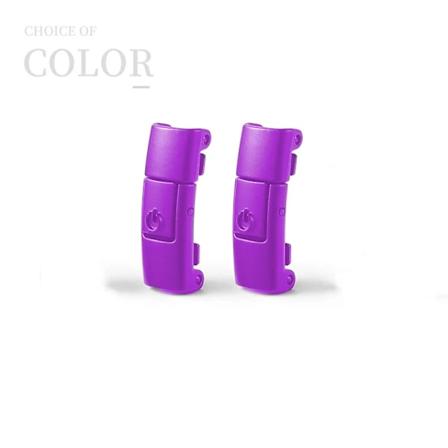 21 Farver Skosnorelukninger Uden Knude Tryk Lås Tilbehør Uden Snøre Elastiske Skosnøre Sneakers Børn Voksen Flade Skosnøre purple