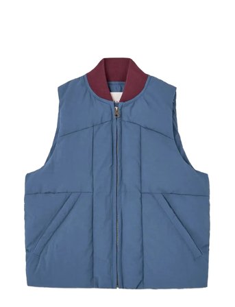 THE ANIMALS OBSERVATORY Lobster Kid Puffer Vest Blue-Grey - Blue - 10 Y