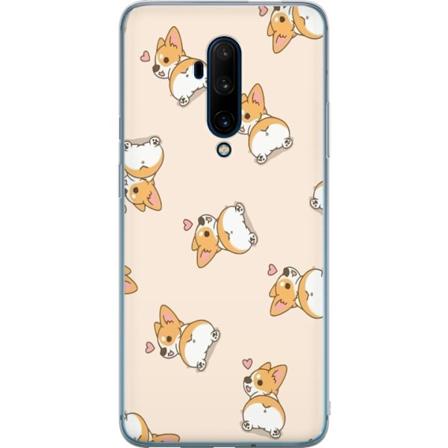 OnePlus 7T Pro Läpinäkyvä kuori Söpö Koira