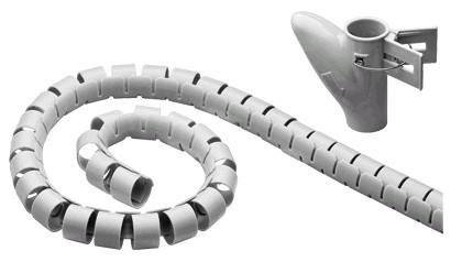 MicroConnect Kabelordner - 2.5 m - grå