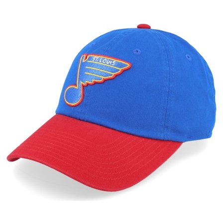 American Needle - NHL - Blue - unconstructed - Cap - St. Louis Blues Blue Line Royal/Red Dad Cap - Hatstore