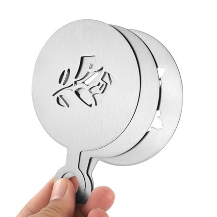 Kaffeschablon, 3 Cappuccino Schabloner Kaffeschabloner Latte Art Schabloner Form Latte Art Schablon Dekoration för Kaffe Tårtdekoration