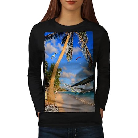 Sea Holiday Photo Women Blacksweatshirt