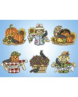Muovinen Canvas Halloween 6 kpl-Design Works Crafts