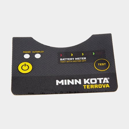 Naklejka do silnika elektrycznego Minn Kota Decal B MTR CON POWER STATUS FW, czarna, do silników słodkowodnych, pasuje do Riptide Terrova BT - 