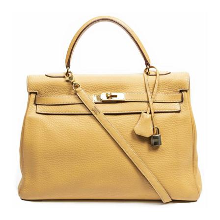 Hermès Vintage - Vintage Väskor - Gul - Dam - Storlek: One Size, Dam, Storlek: ONE SIZE