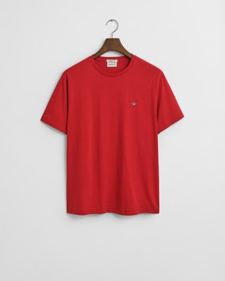 GANT - Klassisk t-skjorte i regular-fit til herre ruby red