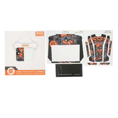 RC Drönare Klistermärke Avtagbar Anti-Rep PVC Ljusa Färger Exakt Skärning Bubblfri Skin Wrap för DJI Mini 3 Typ 2