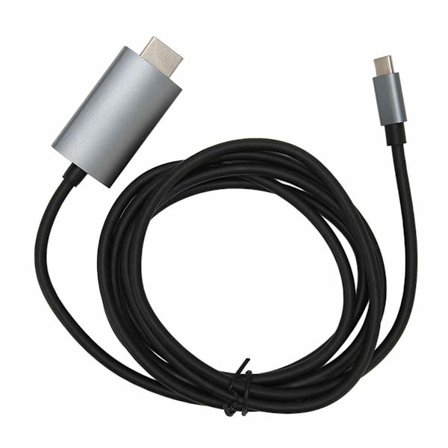 Lightning och USB C till HDMI-kabel med stöd för ljudutgång och högkvalitativa skärmfunktioner, enkel anslutning, snabb överföring, Plug and Play